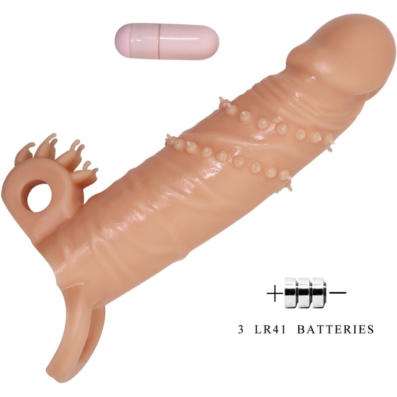 PRETTY LOVE - CONNOR PENIS SLEEVE + CLITORIS STIMULATOR FLESH - NOCTURNA DESIRES