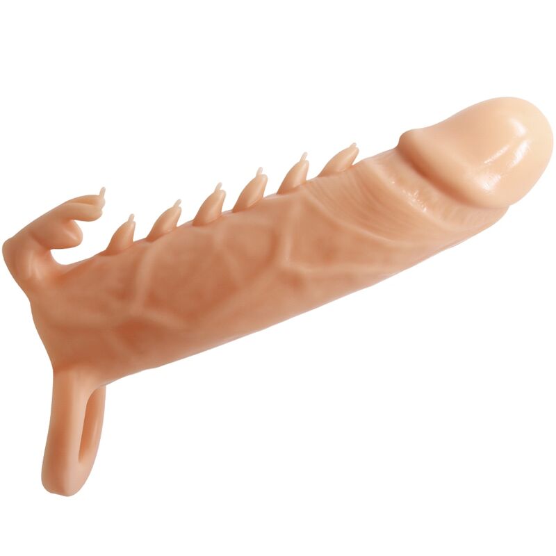 PRETTY LOVE - EMMIT PENIS SLEEVE + CLITORIS STIMULATOR FLESH - NOCTURNA DESIRES
