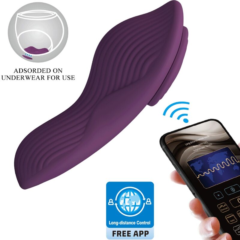 PRETTY LOVE - MANE LAY ON CLITORIS MASSAGER 10 VIBRATIONS REMOTE CONTROL PURPLE - NOCTURNA DESIRES