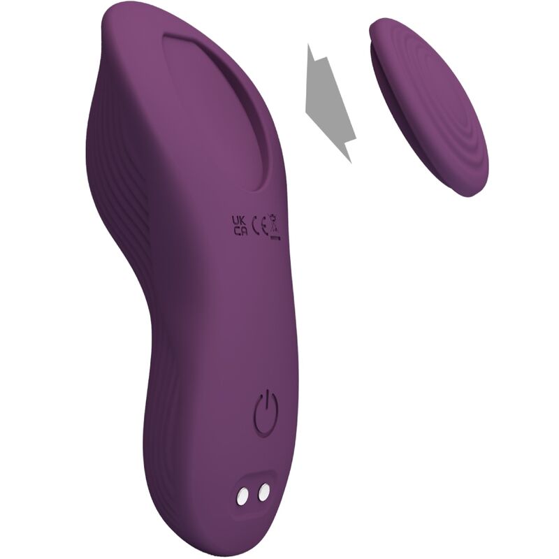 PRETTY LOVE - MANE LAY ON CLITORIS MASSAGER 10 VIBRATIONS REMOTE CONTROL PURPLE - NOCTURNA DESIRES