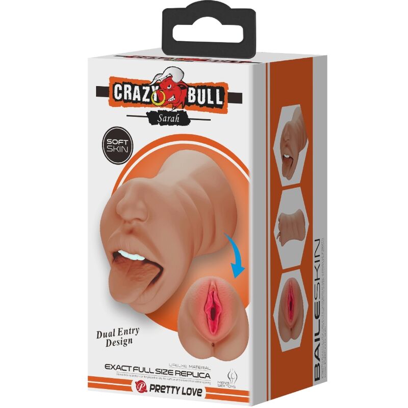 CRAZY BULL - SARAH DOUBLE MASTURBATOR MOUTH & VAGINA FLESH - NOCTURNA DESIRES