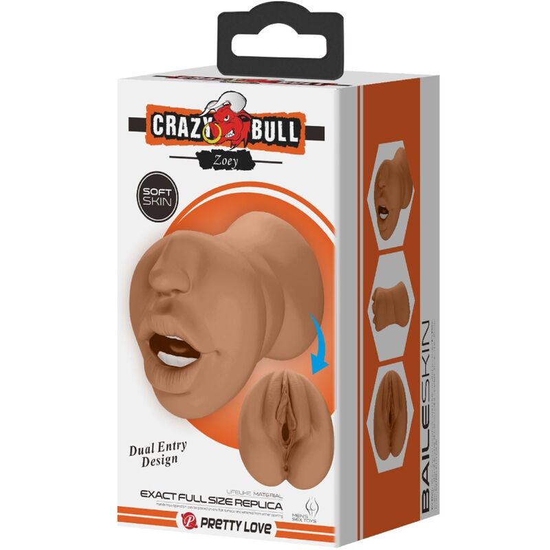CRAZY BULL - ZOEY DOUBLE MASTURBATOR MOUTH & VAGINA FLESH - NOCTURNA DESIRES