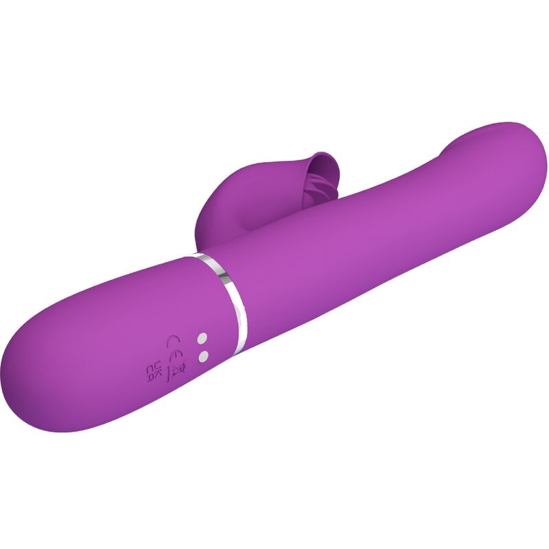 PRETTY LOVE - 4 IN 1 MULTIFUNCTION VIBRATOR & STIMULATOR PURPLE - NOCTURNA DESIRES