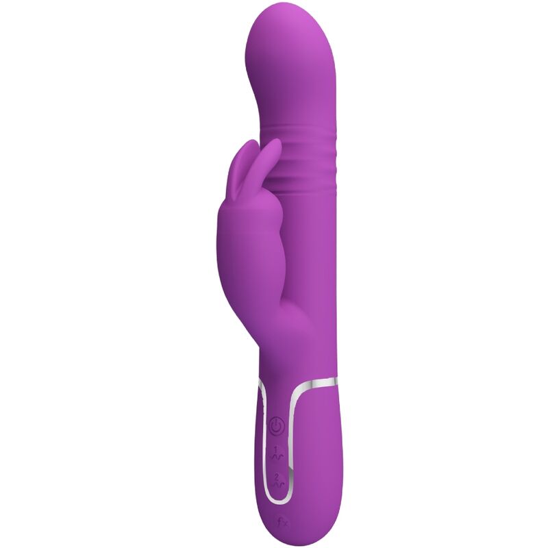 PRETTY LOVE - COALE 4 IN 1 MULTIFUNCTION RABBIT VIBRATOR  PURPLE - NOCTURNA DESIRES