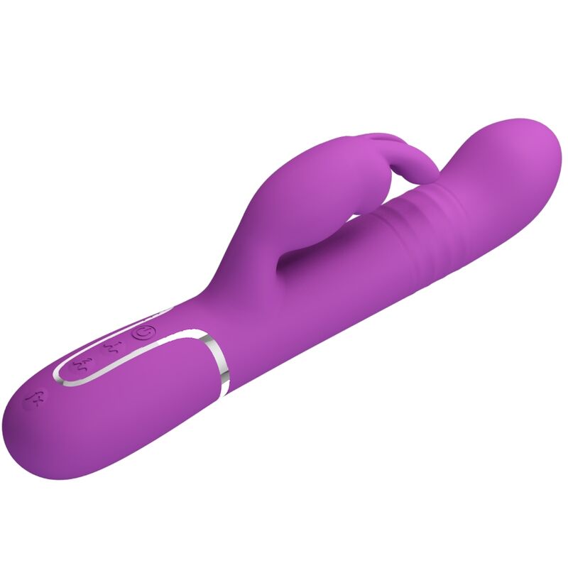 PRETTY LOVE - COALE 4 IN 1 MULTIFUNCTION RABBIT VIBRATOR  PURPLE - NOCTURNA DESIRES