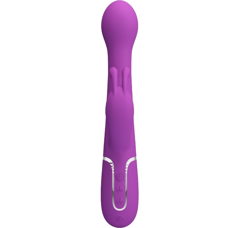 PRETTY LOVE - DEJON 3 IN 1 MULTIFUNCTION RABBIT VIBRATOR  PURPLE - NOCTURNA DESIRES