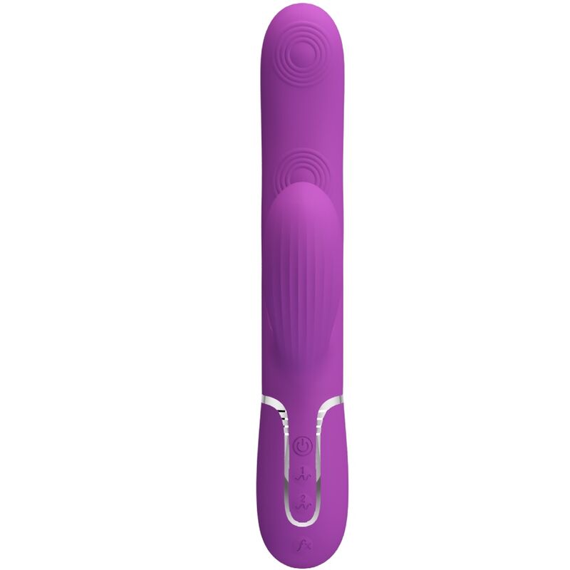 PRETTY LOVE - PERLITA 3 IN 1 MULTIFUNCTION RABBIT VIBRATOR  PURPLE - NOCTURNA DESIRES