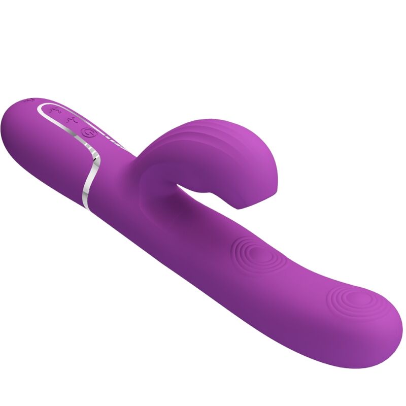 PRETTY LOVE - PERLITA 3 IN 1 MULTIFUNCTION RABBIT VIBRATOR  PURPLE - NOCTURNA DESIRES