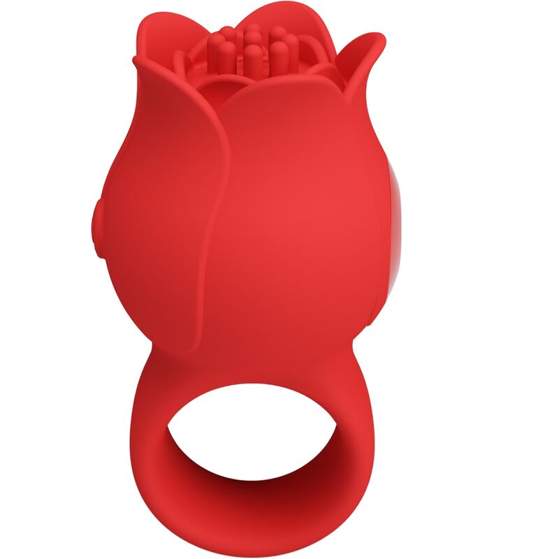 PRETTY LOVE - JAE ROSE SHAPED FINGER VIBRATOR 10 VIBRATIONS RED - NOCTURNA DESIRES