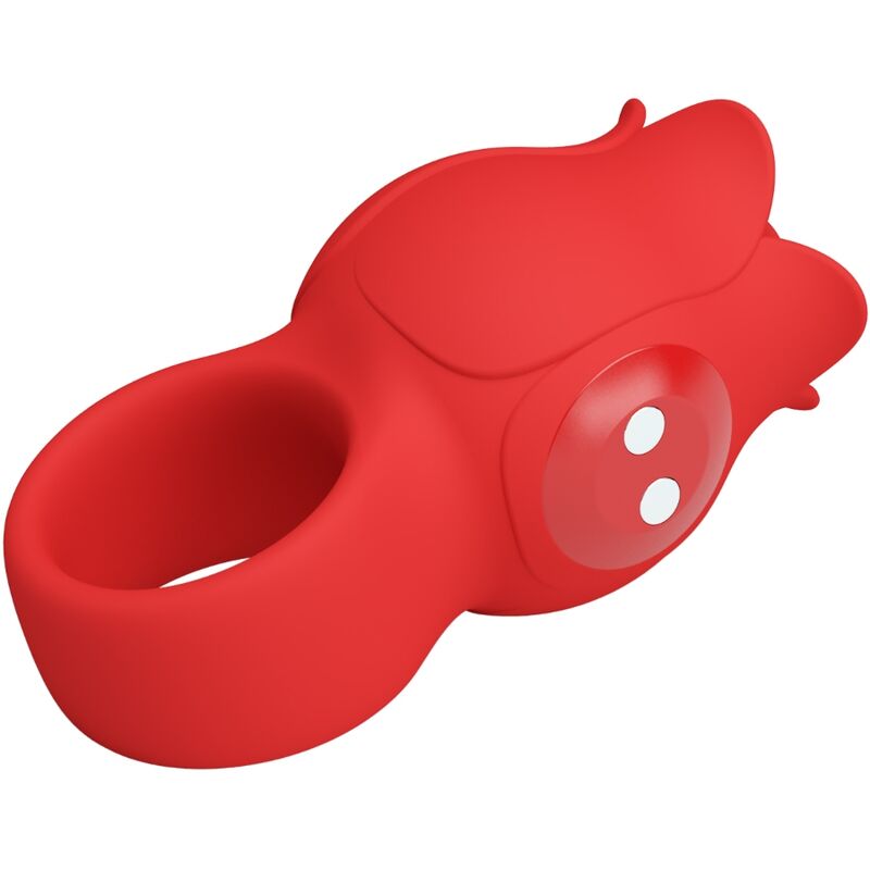 PRETTY LOVE - JAE ROSE SHAPED FINGER VIBRATOR 10 VIBRATIONS RED - NOCTURNA DESIRES