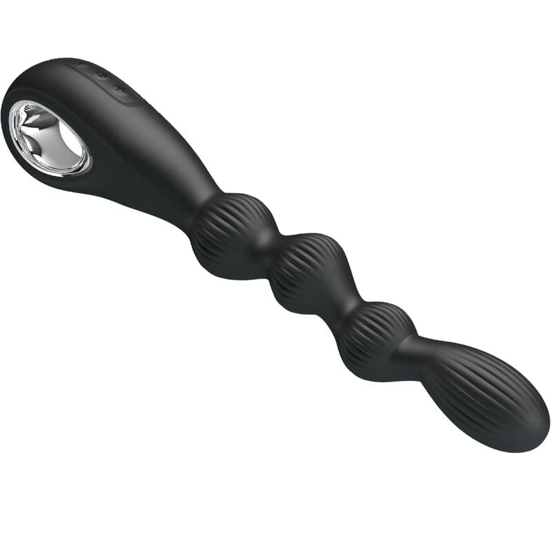 PRETTY LOVE - FEDERER ANAL VIBRATOR 12 VIBRATIONS BLACK - NOCTURNA DESIRES