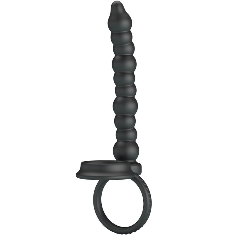 PRETTY LOVE - DILLION DOUBLE PENETRATION COCK RING BLACK - NOCTURNA DESIRES