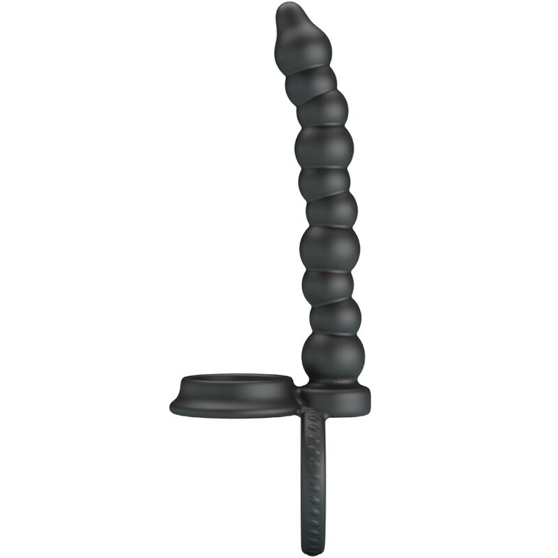 PRETTY LOVE - DILLION DOUBLE PENETRATION COCK RING BLACK - NOCTURNA DESIRES