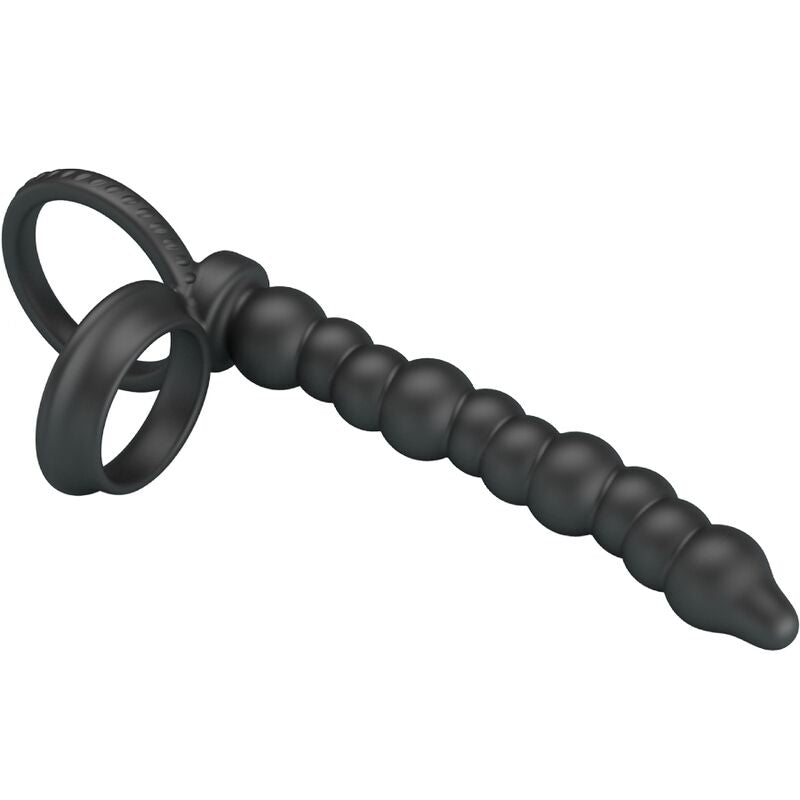 PRETTY LOVE - DILLION DOUBLE PENETRATION COCK RING BLACK - NOCTURNA DESIRES