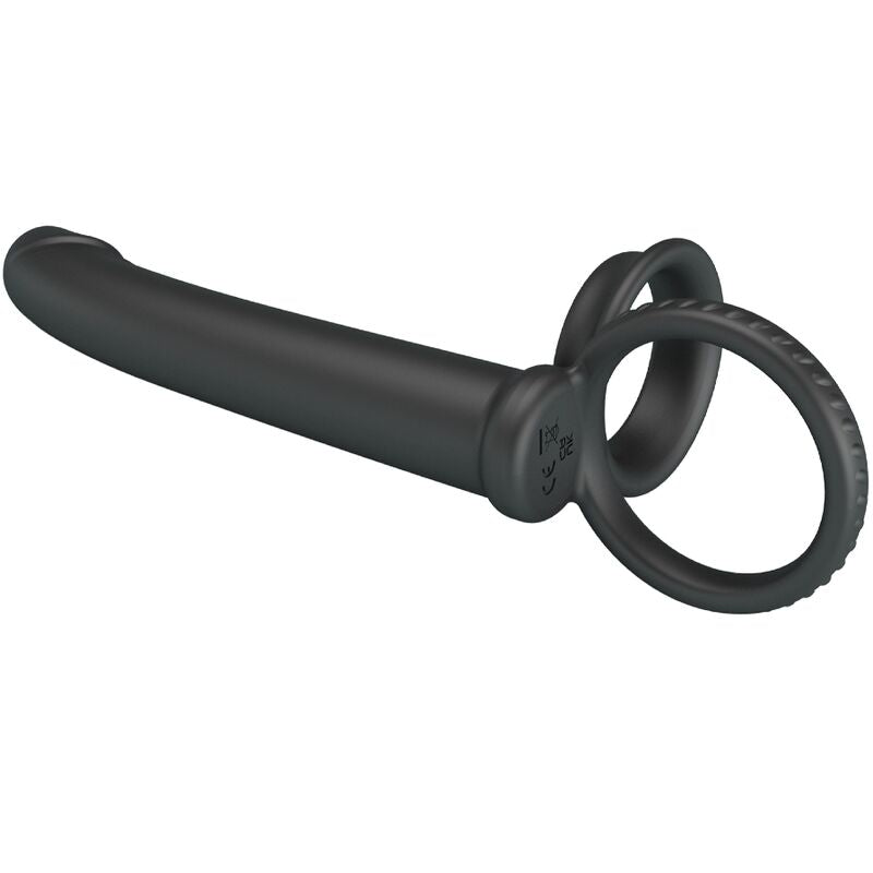 PRETTY LOVE - DILLION DOUBLE PENETRATION DOUBLE COCK RING BLACK - NOCTURNA DESIRES