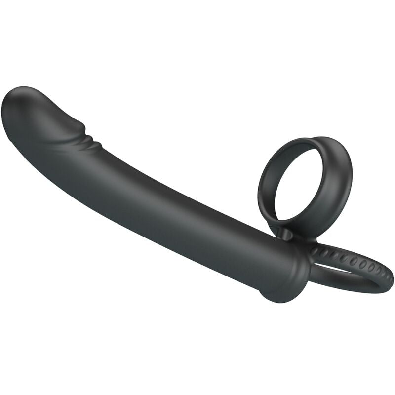 PRETTY LOVE - DILLION DOUBLE PENETRATION DOUBLE COCK RING BLACK - NOCTURNA DESIRES