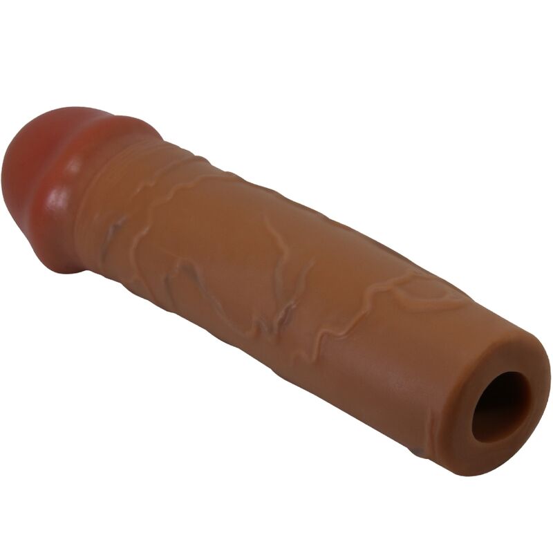 PRETTY LOVE - NILE PENIS SLEEVE WITH 2.5 CM EXTENSION MULATTO - NOCTURNA DESIRES