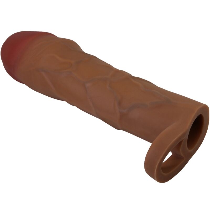 PRETTY LOVE - HANI PENIS SLEEVE WITH 5 CM EXTENSION MULATTO - NOCTURNA DESIRES