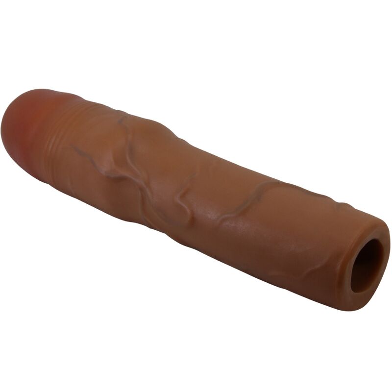 PRETTY LOVE - KYLIAN PENIS SLEEVE WITH 7.6 CM EXTENSION MULATTO - NOCTURNA DESIRES