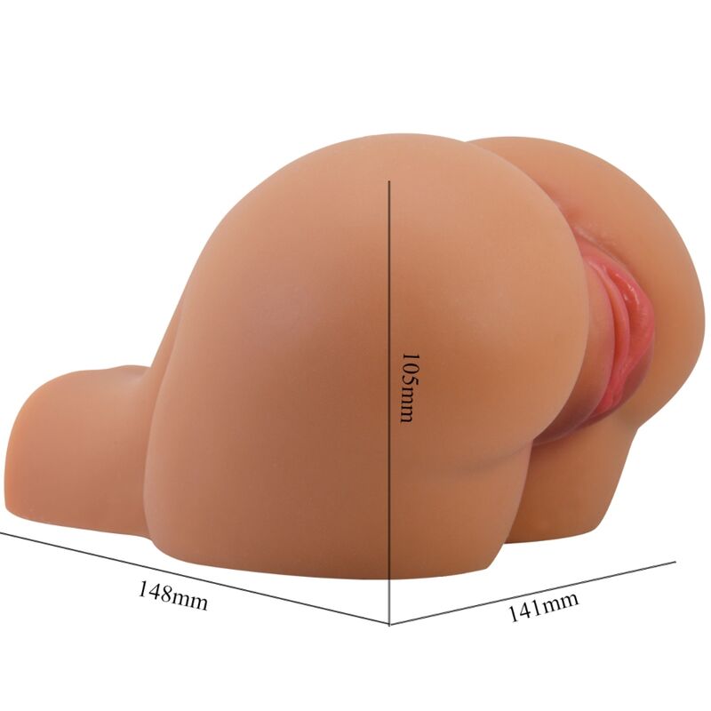 CRAZY BULL - KYLIE ASS VIBRATOR WITH REALISTIC VAGINA AND ANUS REMOTE CONTROL - NOCTURNA DESIRES
