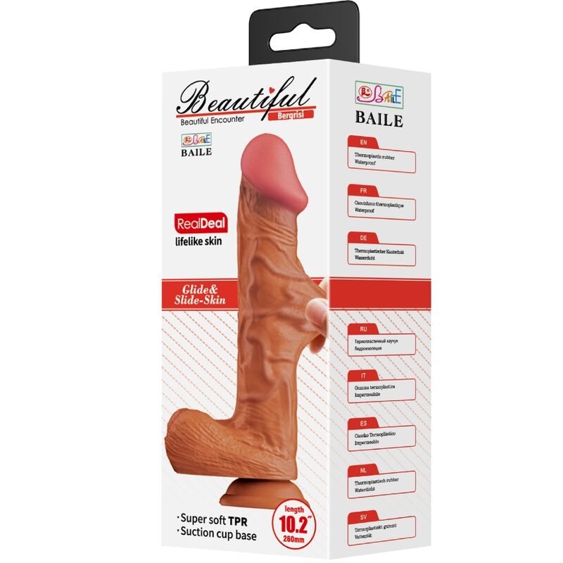 BAILE - BERGRISI REALISTIC DILDO 26 CM FLESH - NOCTURNA DESIRES