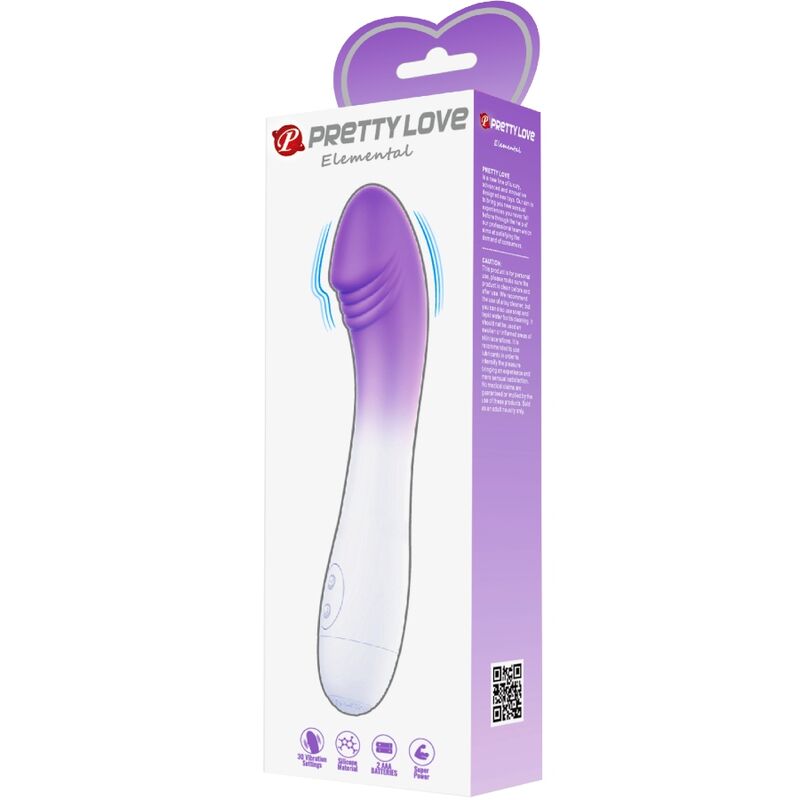 PRETTY LOVE - ELEMENTAL G-SPOT VIBRATOR 30 VIBRATIONS PURPLE - NOCTURNA DESIRES