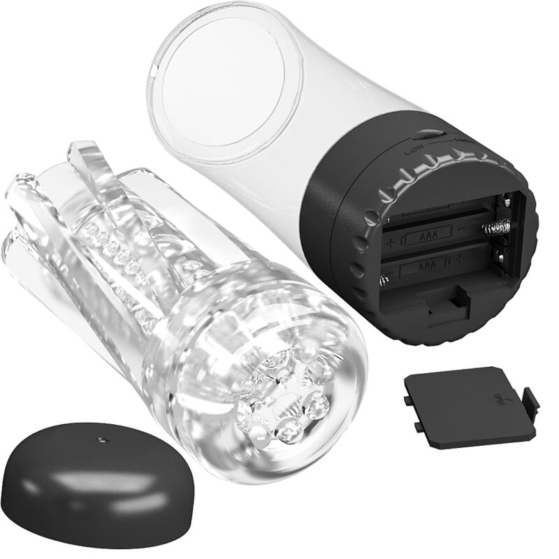 PRETTY LOVE - TAMARA MALE MASTURBATOR MULTI-SPEED VIBRATOR BLACK - NOCTURNA DESIRES