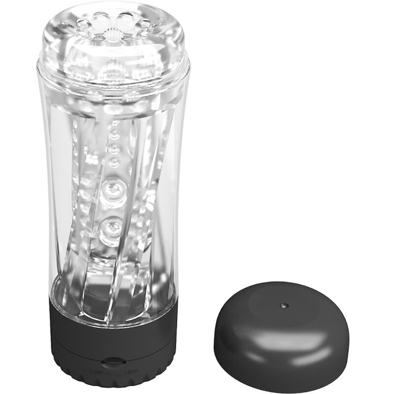 PRETTY LOVE - TAMARA MALE MASTURBATOR MULTI-SPEED VIBRATOR BLACK - NOCTURNA DESIRES