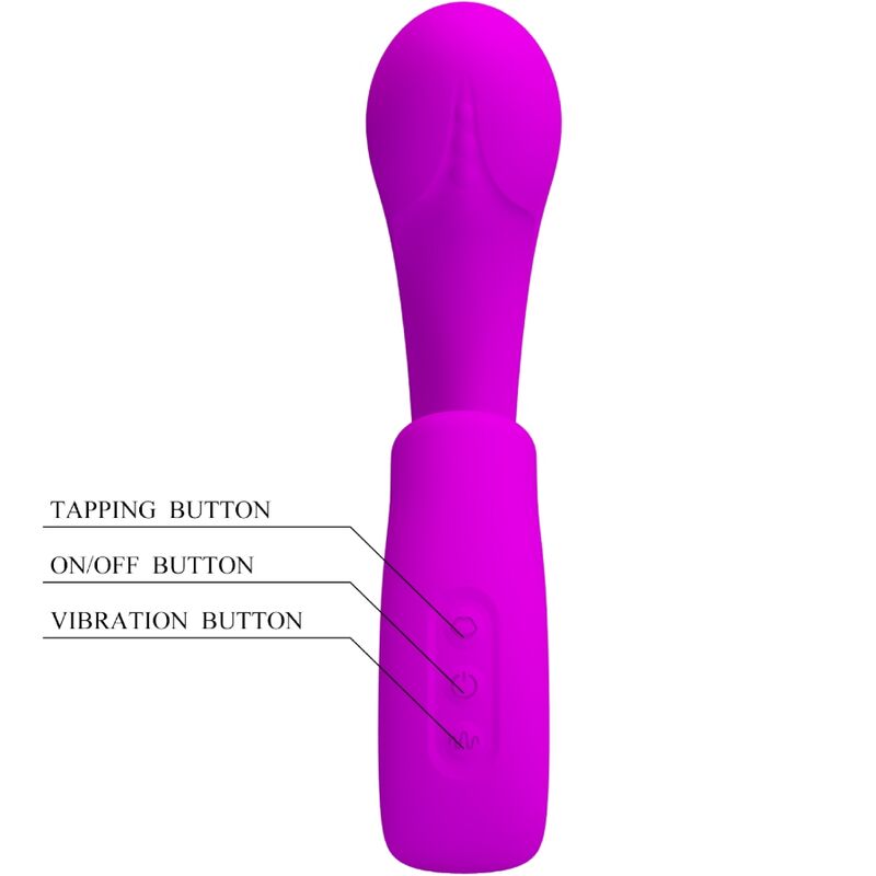 PRETTY LOVE - SIBEL SIBEL G-SPOT VIBRATOR + CLITORIS STIMULATOR 10 VIBRATIONS PURPLE - NOCTURNA DESIRES