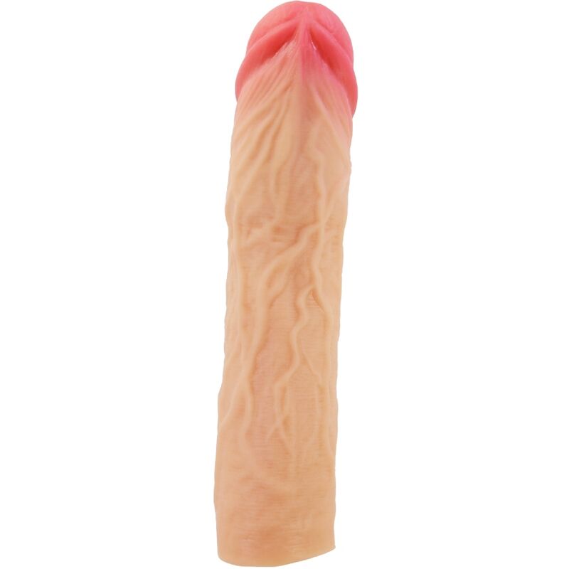 PRETTY LOVE - DEREK PENIS SLEEVE WITH 7.6 CM EXTENSION FLESH - NOCTURNA DESIRES