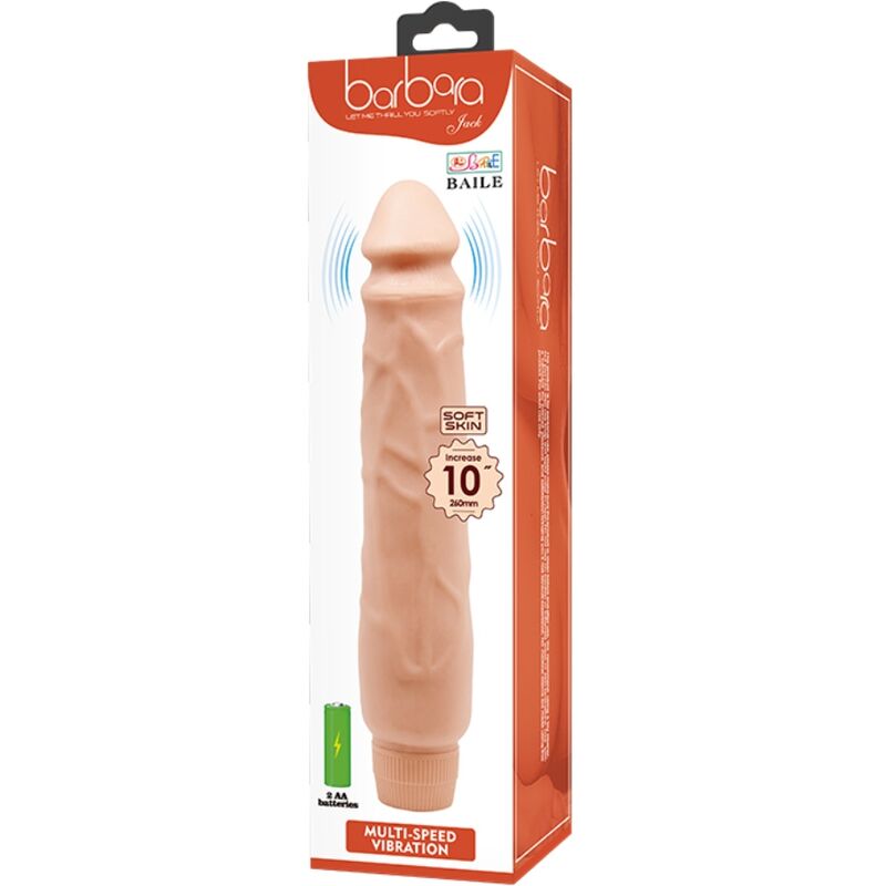 BAILE - JACK REALISTIC VIBRATOR 26 CM FLESH - NOCTURNA DESIRES
