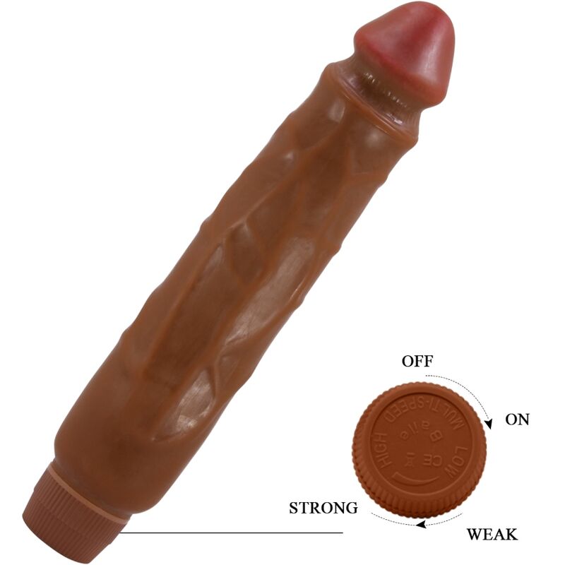 BAILE - JACK REALISTIC VIBRATOR 26 CM MULATTO - NOCTURNA DESIRES