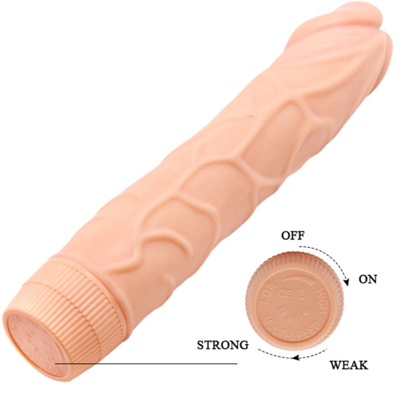 BAILE - BOB REALISTIC VIBRATOR 22.5 CM FLESH - NOCTURNA DESIRES