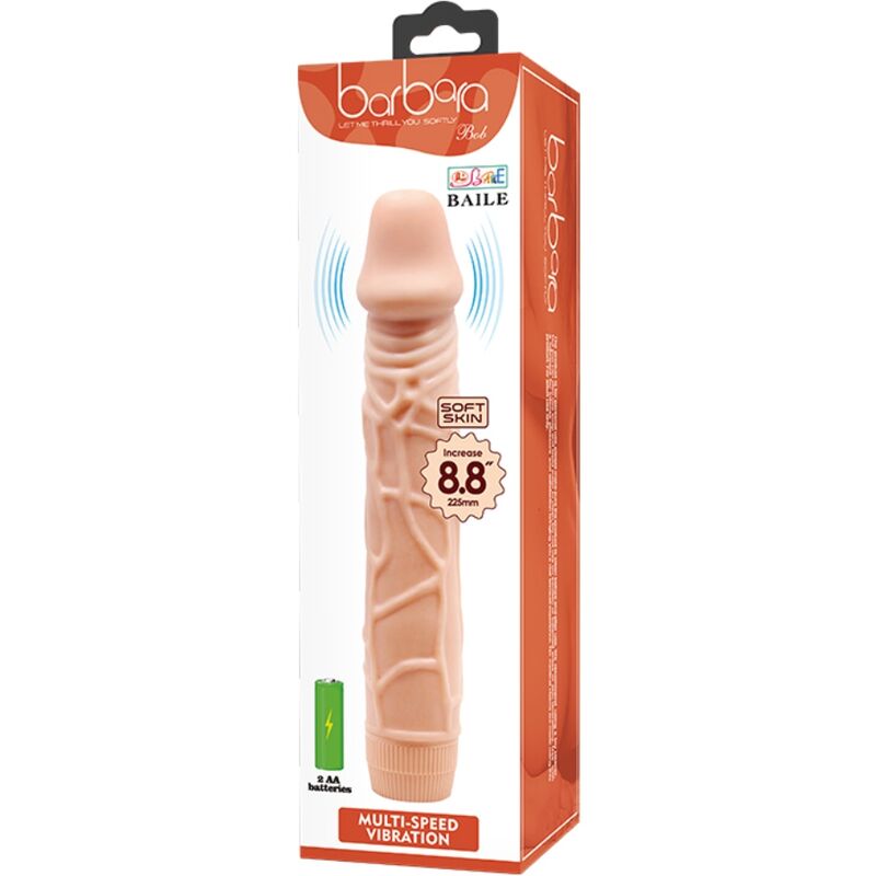 BAILE - BOB REALISTIC VIBRATOR 22.5 CM FLESH - NOCTURNA DESIRES