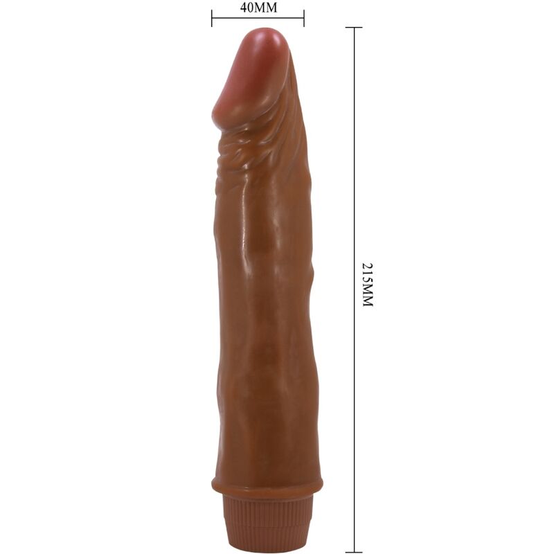 BAILE - DWARF REALISTIC VIBRATOR 21 CM MULATTO - NOCTURNA DESIRES