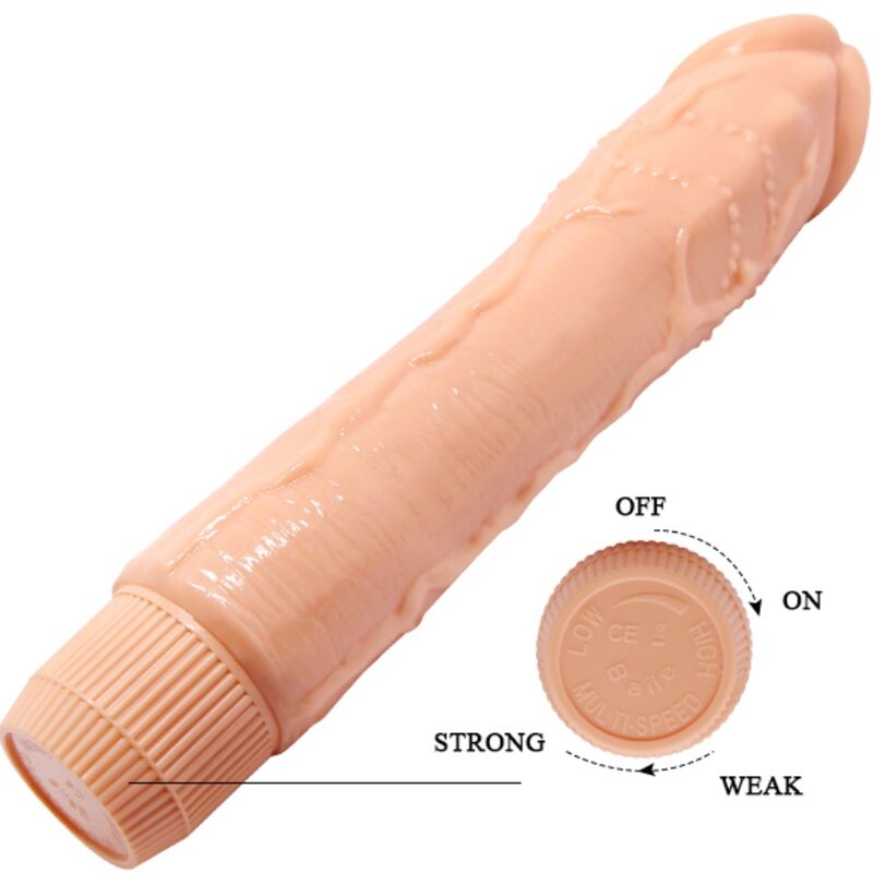 BAILE - DYBBUK REALISTIC VIBRATOR 24 CM FLESH - NOCTURNA DESIRES