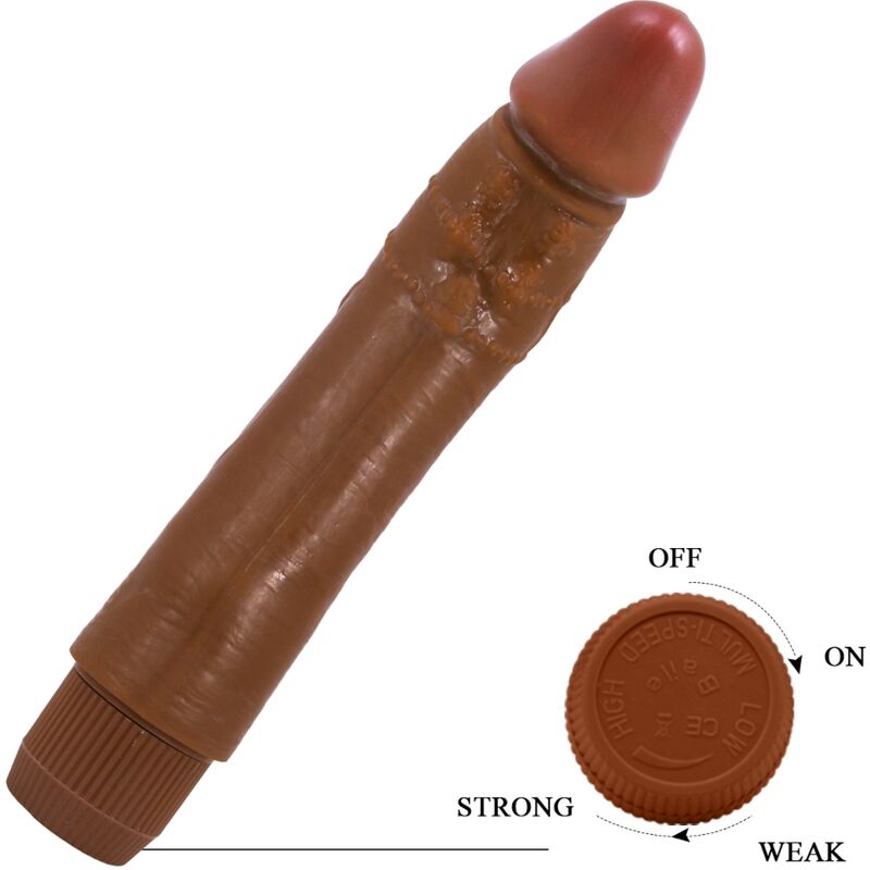 BAILE - DYBBUK REALISTIC VIBRATOR 24 CM MULATTO - NOCTURNA DESIRES