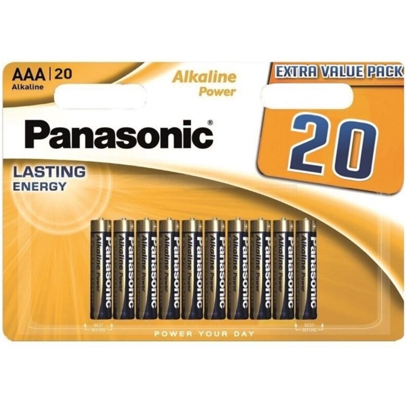 PANASONIC - BRONZE ALKALINE AAA BATTERY LR03 BLISTER*20 - NOCTURNA DESIRES