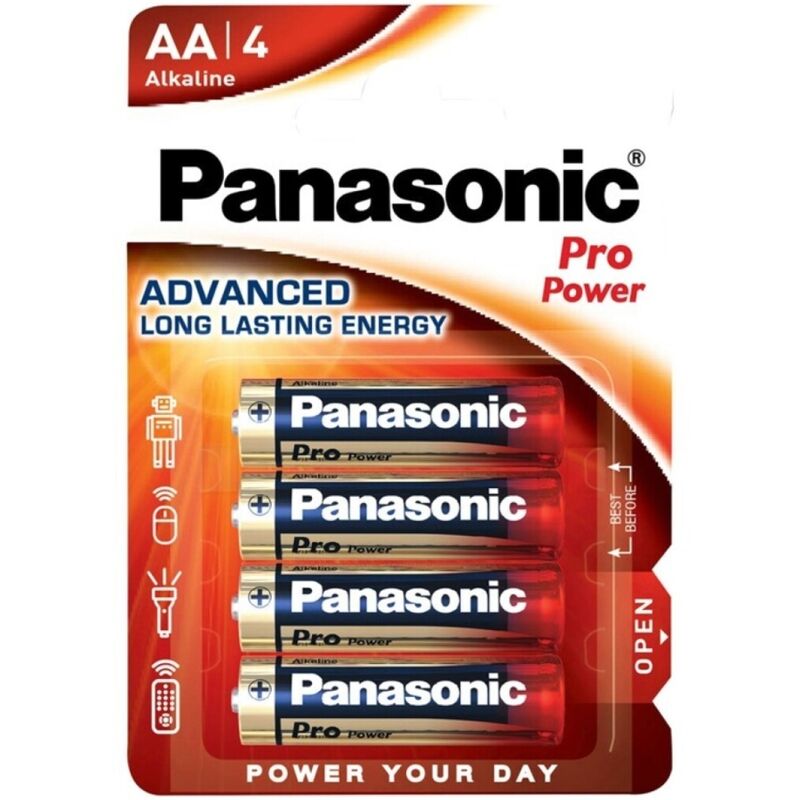 PANASONIC - PRO POWER ALKALINE AA BATTERY LR6 BLISTER*4 - NOCTURNA DESIRES
