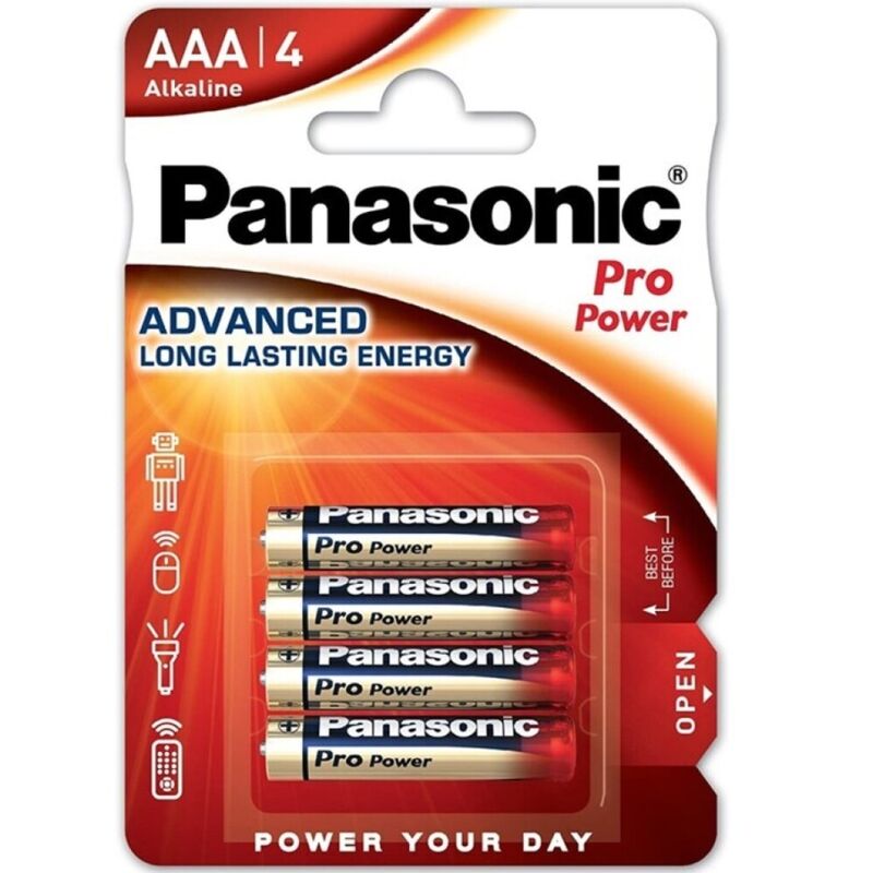 PANASONIC - PRO POWER ALKALINE AAA BATTERY LR03 BLISTER*4 - NOCTURNA DESIRES