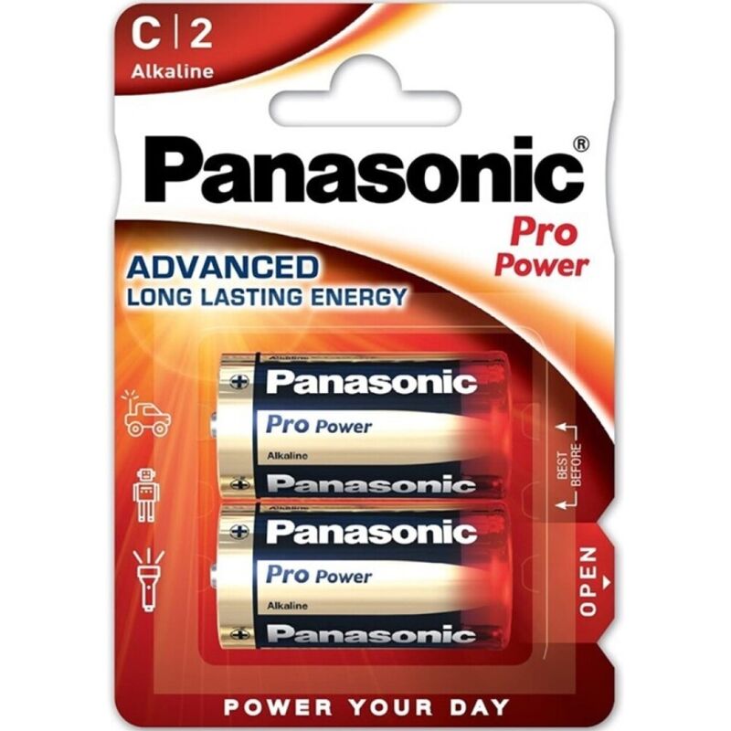 PANASONIC - PRO POWER ALKALINE C BATTERY LR14 BLISTER*2 - NOCTURNA DESIRES