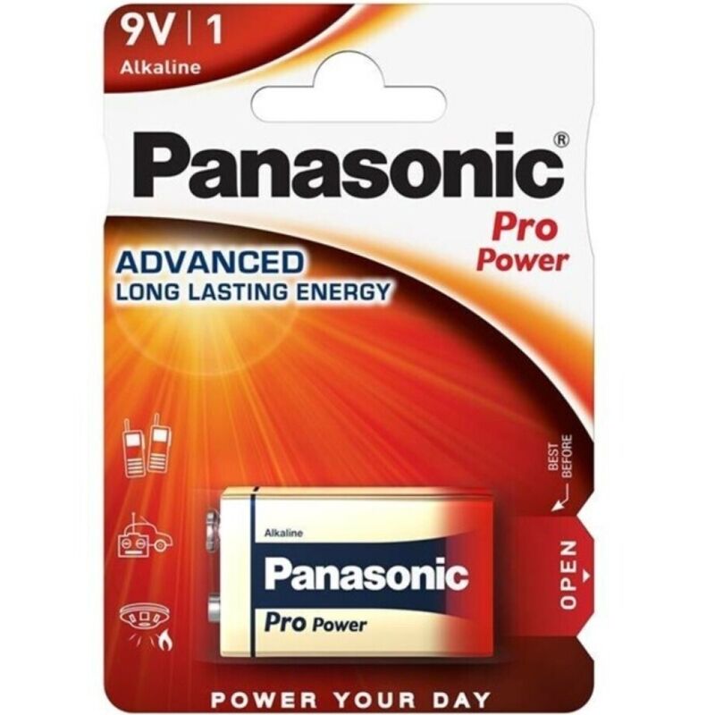 PANASONIC - PRO POWER ALKALINE 9V BATTERY LR61 BLISTER*1 - NOCTURNA DESIRES
