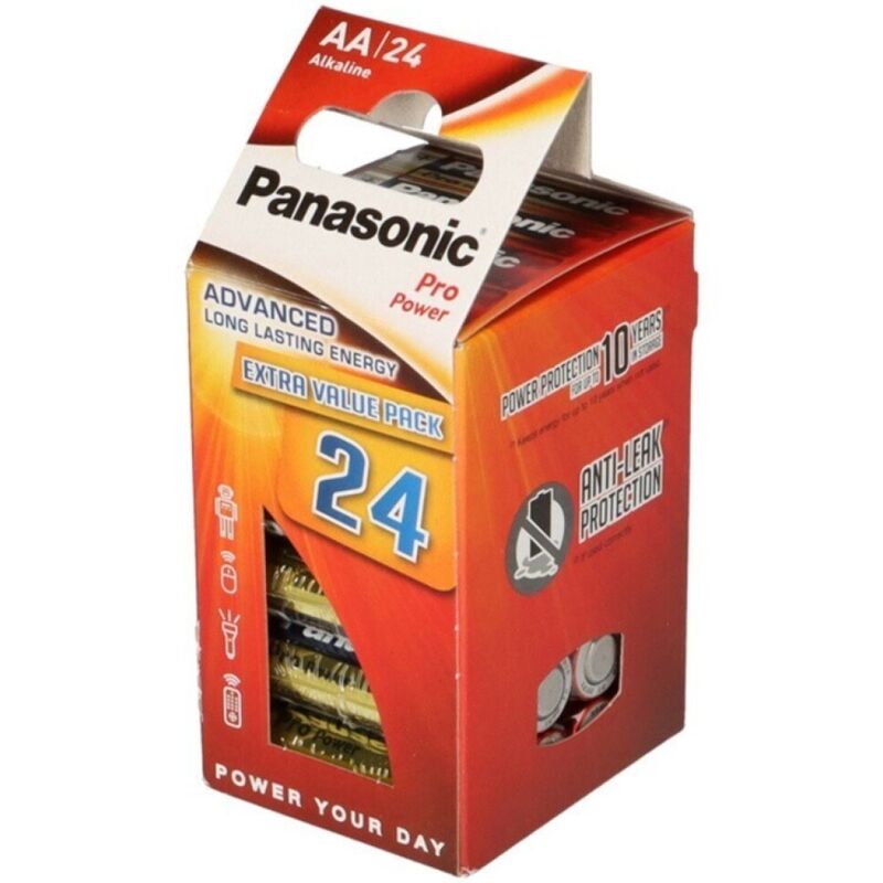 PANASONIC - PRO POWER ALKALINE AA BATTERY LR6 PACK*24 - NOCTURNA DESIRES