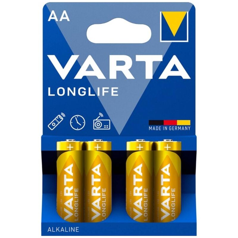 VARTA - LONGLIFE ALKALINE BATTERY AA LR6 BLISTER*4 - NOCTURNA DESIRES