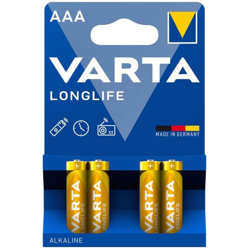 VARTA - LONGLIFE ALKALINE AAA BATTERY LR03 BLISTER*4 - NOCTURNA DESIRES