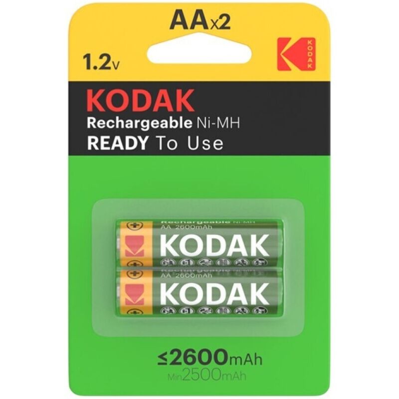 KODAK - HR6 AA 2600mAh RECHARGEABLE BATTERY BLISTER*2 - NOCTURNA DESIRES