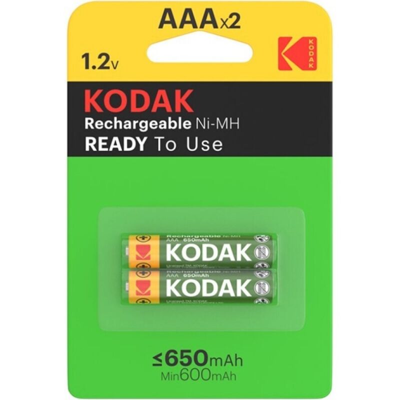 KODAK - RECHARGEABLE BATTERY HR03 AAA 650mAh BLISTER*2 - NOCTURNA DESIRES