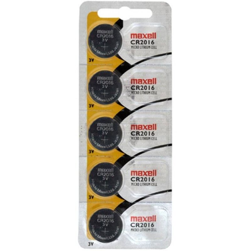 MAXELL - CR2016 3V LITHIUM BUTTON CELL BLISTER*5 - NOCTURNA DESIRES