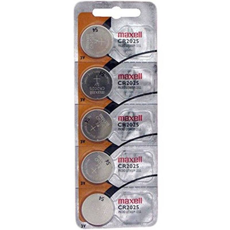 MAXELL - LITHIUM BUTTON BATTERY CR2025 3V BLISTER*5 - NOCTURNA DESIRES