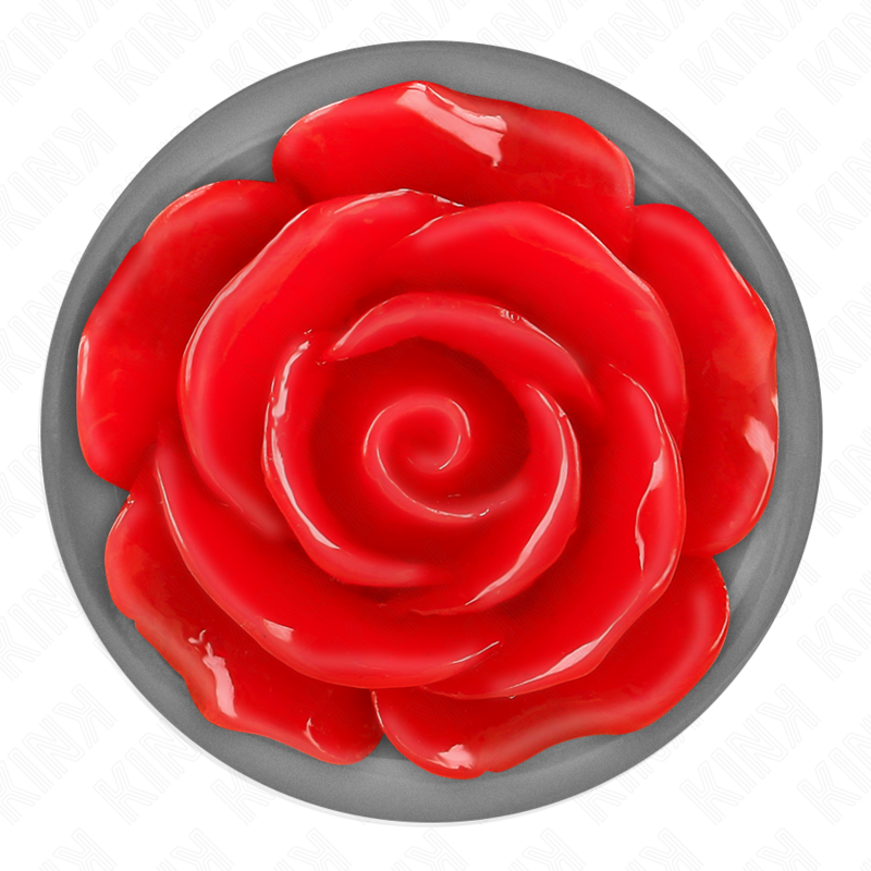 KINK - PLUG ANAL ROSE RED SIZE M - NOCTURNA DESIRES